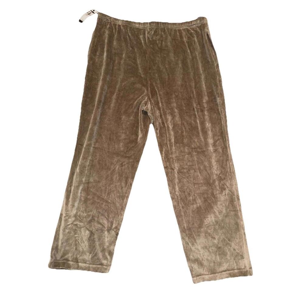 Melrose and Market Women's Grey Chia Pants Size XL Light Grey Velour Casual